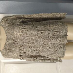 Eight Eight Eight Taupe Knit Top soft  sweater